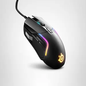 SteelSeries Rival 5 Gaming Mouse with PrismSync RGB Lighting and 9 Programmable Buttons – FPS, MOBA, MMO, Battle Royale – 18,000 CPI TrueMove Air Optical Sensor - Black