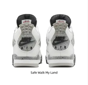 Smooth Leather & Breathable Mesh Athletic Shoes Air Cushion Casual Footwear
