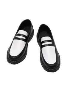 Men Slip On Loafers color blocked fashionable comfortable thick soled casual banquet party businessformal shoes