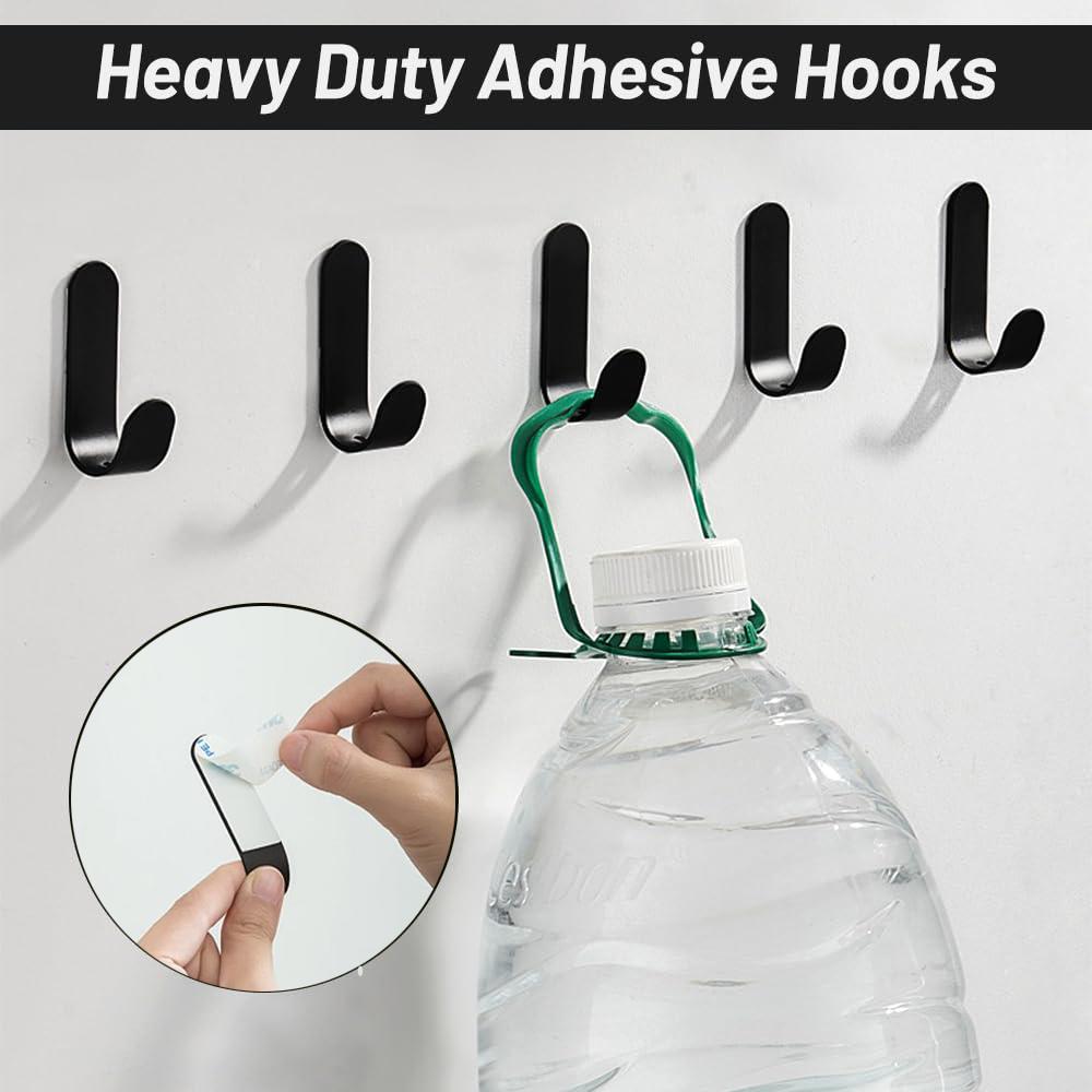 J-Shaped Coat Hooks Metal Wall Mounted Hook Hanger for Coat Hat Bag Purse Towel Black 5Pcs Rust-Proof & Corrosion-Resistant - Easy Installation - Heavy-Duty Performance - Modern Craftsmanship - Multi-Purpose Functionality - Organiser Hangable door J-Shaped Coat Hooks Metal Wall Mounted Hook Hanger for Coat Hat Bag Purse Towel Black 5Pcs Rust-Proof & Corrosion-Resistant - Easy Installation - Heavy-Duty Performance - Modern Craftsmanship - Multi-Purpose Functionality - Organiser Hangable door