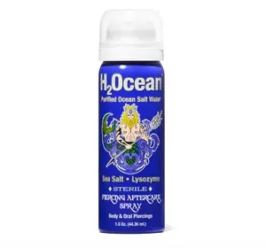 H2Ocean Piercing Aftercare Spray Sea Salt Keloid & Bump Treatment for Ear, Nose, Naval, Oral Body Piercings 1.5oz