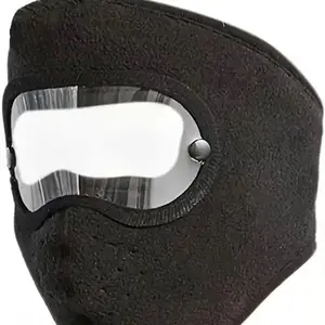 Windproof HD Goggles & Anti-Fog Face Mask Set - Winter Warm Full Coverage for Outdoor Cycling, Skiing | Breathable Dustproof with Clear Eye Shield