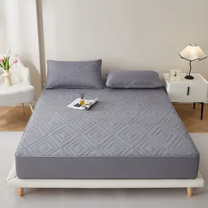 Thick Flannel Bed Sheet Pillowcase Set, Ultrasonic Stitching, Polyester Fiber Padding, Soft Support, Universal Use