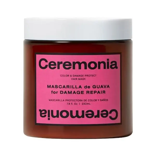 Ceremonia  Guava Hair Repair Mask For Damaged, Color-Treated Hair deep moisturizing mayonnaise