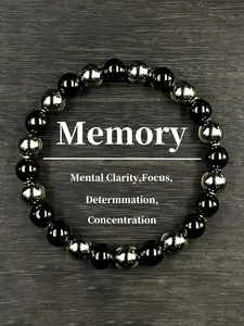 Memory Bead Bracelet for Women, Perfect Valentine Gift, Stress Relief Jewelry, Handmade Glass Chain Accessory, Beaded Bracelet, Ideal for Holidays & Daily Wear