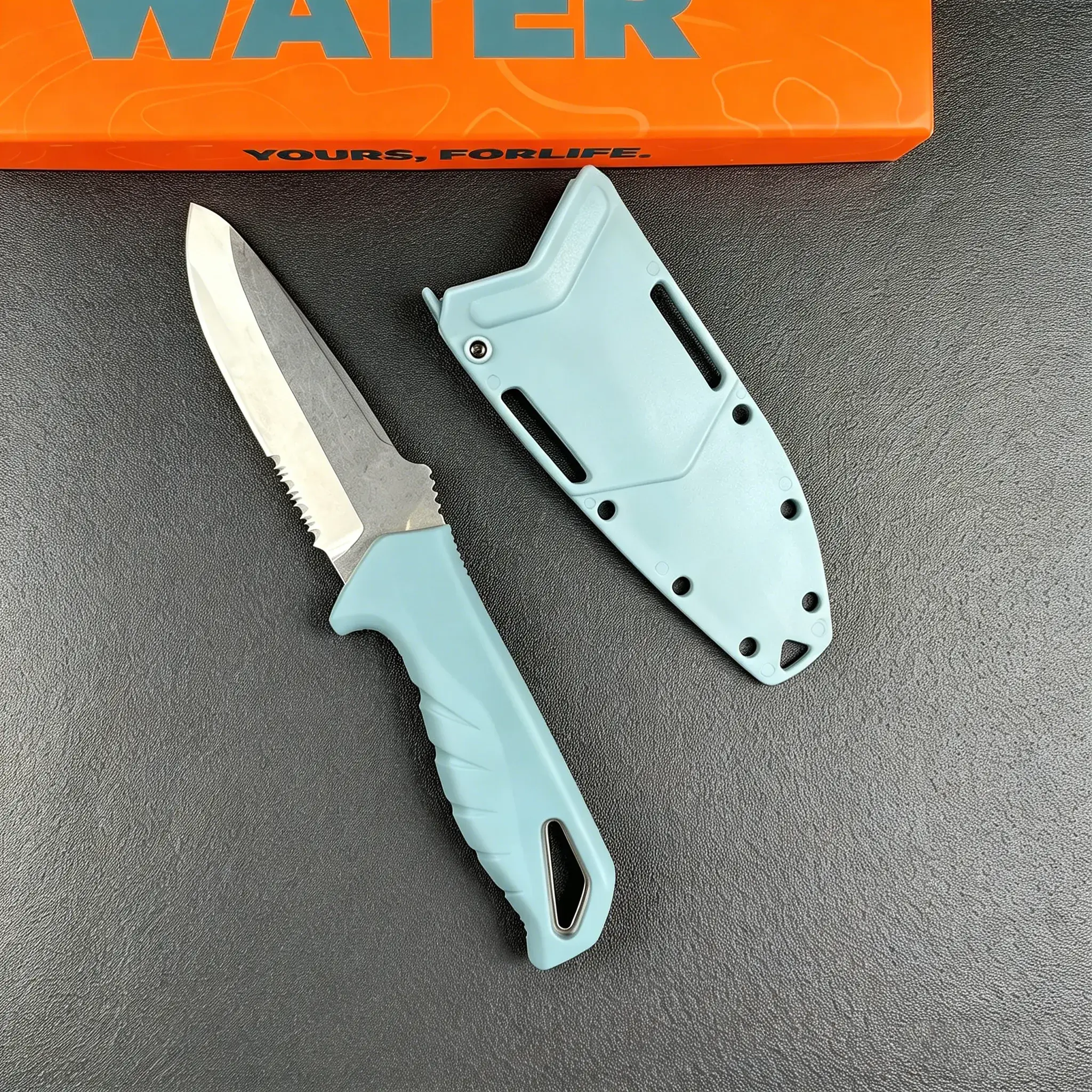 H18040 Foldable Compact Portable Multipurpose Knives Set - 2 Knives, Hardened Steel Razor-Edge Straight Blades, Ergonomic Handle, Camping Tool, Mens Gifts for Hiking, Fishing