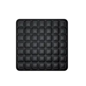 Inflatable Air Seat Cushion 49 Cell Ergonomic Design for Pressure Relief Breathable Lycra Lightweight Portable for Office Chair Car Seat Wheelchair Black