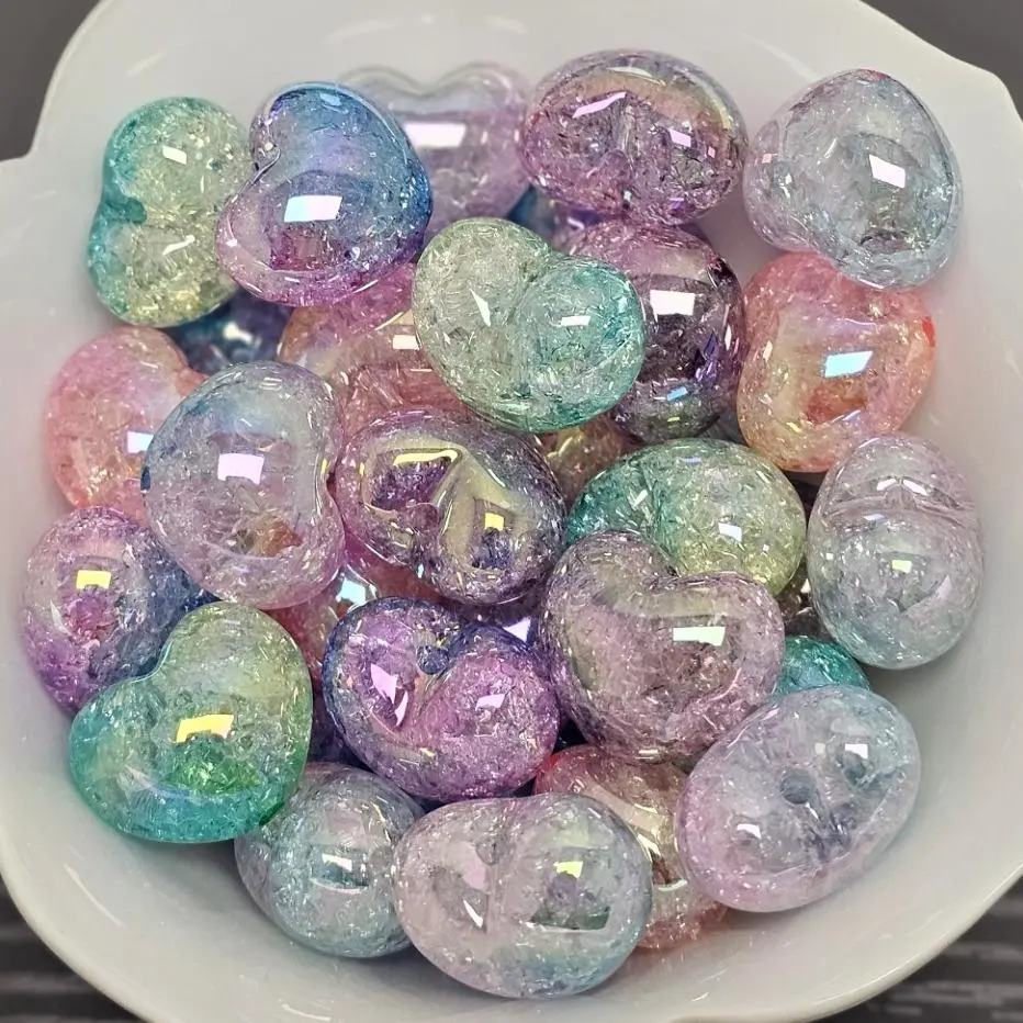 Crackle Hearts CM1097022 50pcs