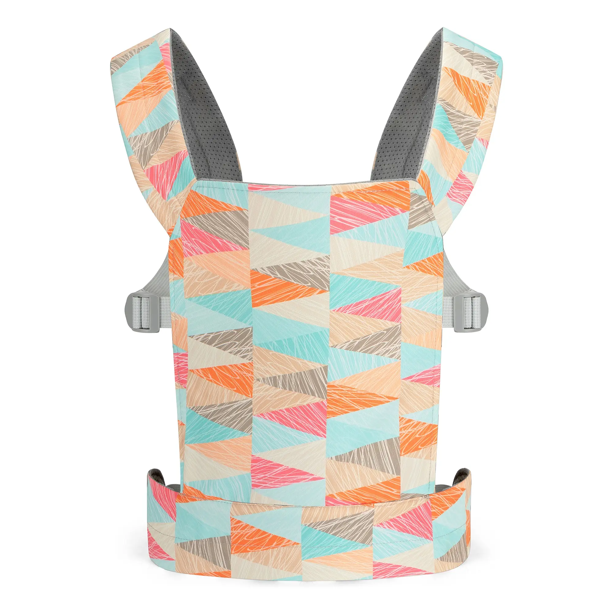 Kids Doll Carrier for Stuffed Animals, Adjustable Pretend Play Front Carrier with Colorful Print
