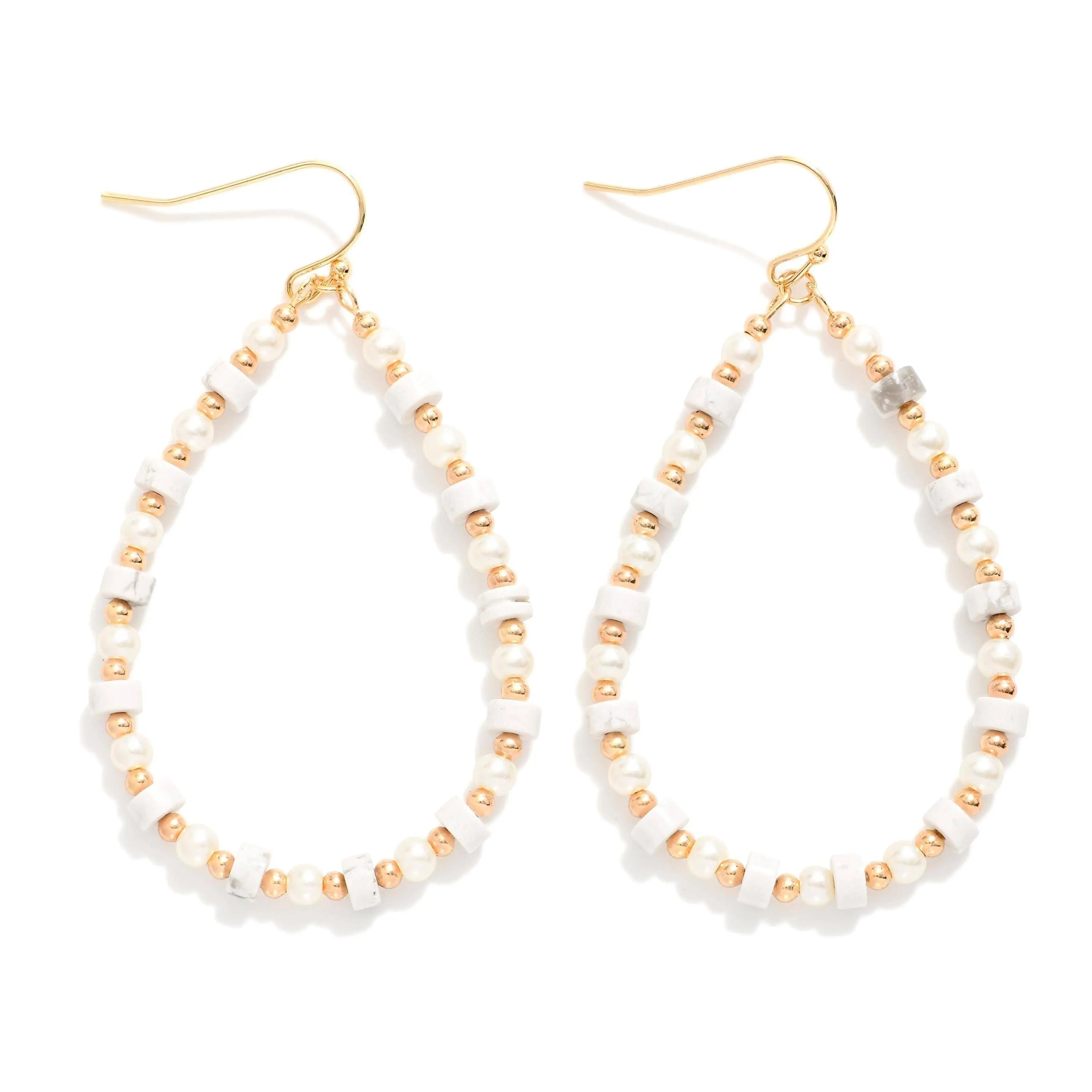 Beaded Teardrop Earrings