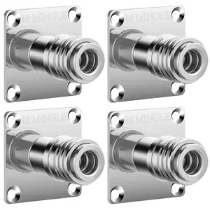 M MINGLE 4-Pack Wall-Mounted Automatic Foam Cannon Holder Kit with 1/4" Quick Connect, Foam Cleaner Spray (Father's Day Gift)