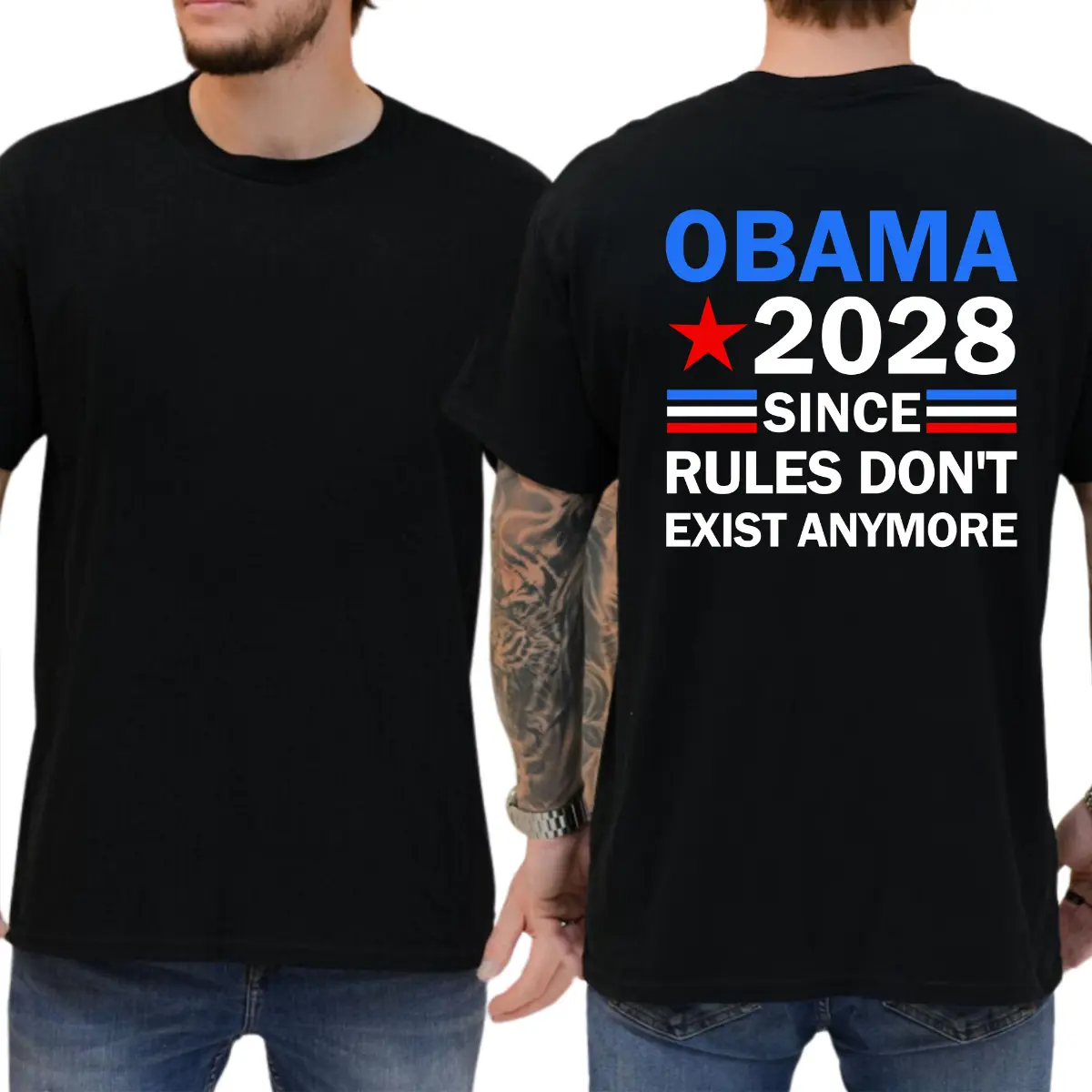 Obama 2028 Since Rules Don't Exist Anymore T-shirt, Unisex Graphic Tee, Pro Obama Shirt, 8647 Shirt
