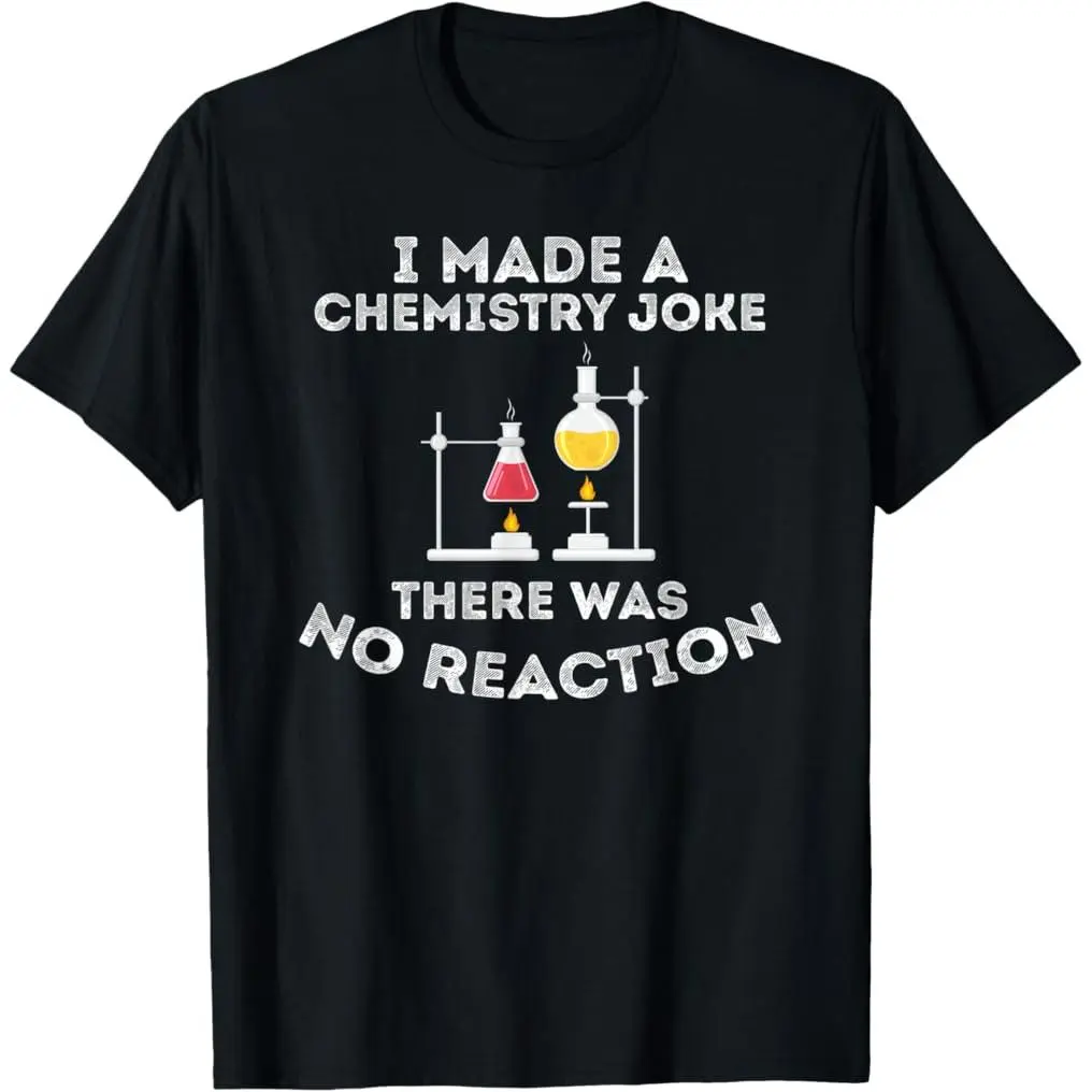 Unisex 100% Premium Cotton Short-Sleeve Round Neck T-Shirt, Chemistry Funny Pun Top for Biochemistry Students