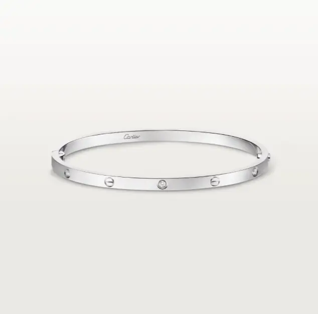 Pre-owned Cartier LOVE bracelet, small model, 6 DIAMONDS，full set