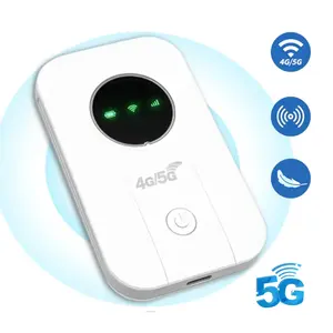 2026 NEW 5G/4G LTE WiFi Mobile Hotspot, Portable Travel Internet, 300Mbps High Speed,Dual Band Connect Up to10+ Devices,Hotspot Travel Router Portable