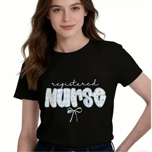 Nurse Shirt ortshirt, RN Graduation Gift, Cute Nurse T-Shirt, Floral RN Shirt, Gift For Nursing School Grad, Nurses Week