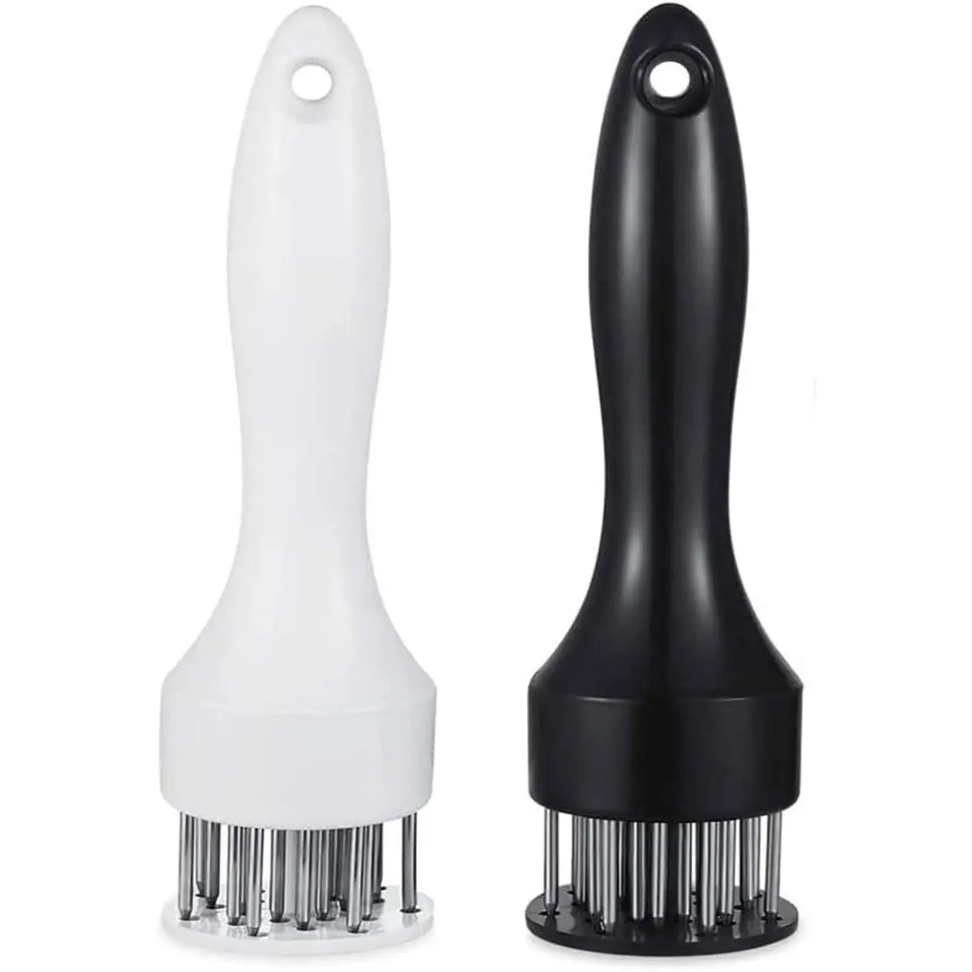 Meat Tenderizer Tool with Ultra Sharp Stainless Steel Needle Blades 2 Pack Meat Tenderizer Tool Profession Kitchen Gadgets Jacquard for Tenderizing and Cooking BBQ, Marinade, Steak, Beef, and Poultry