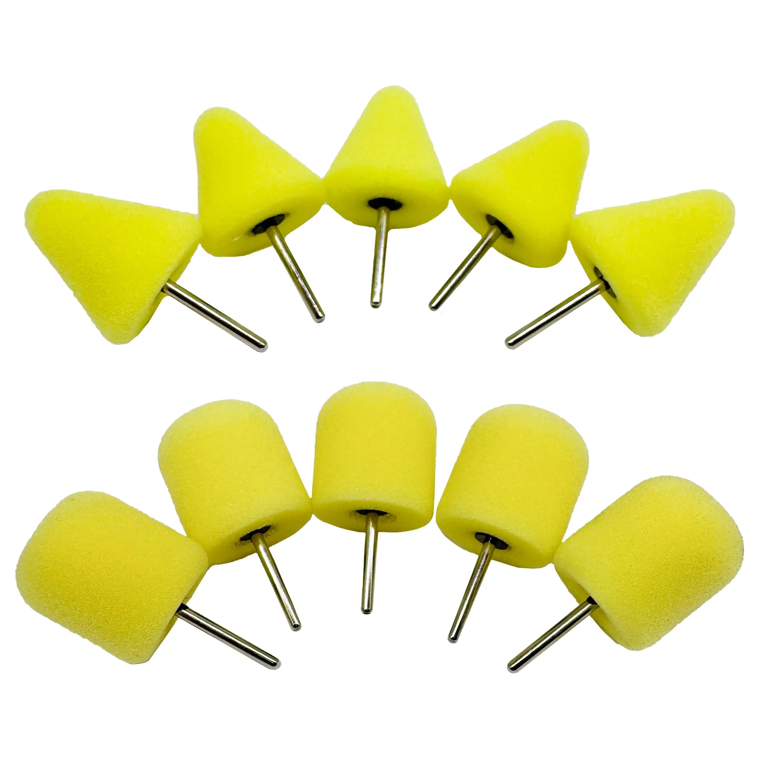 Renegade Products | 1/8" Shank Foam Polishing Bits – 5 Pack for Wheels, Spokes & Tight Areas