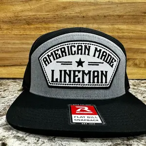 American Made Lineman Snapback(Grey)