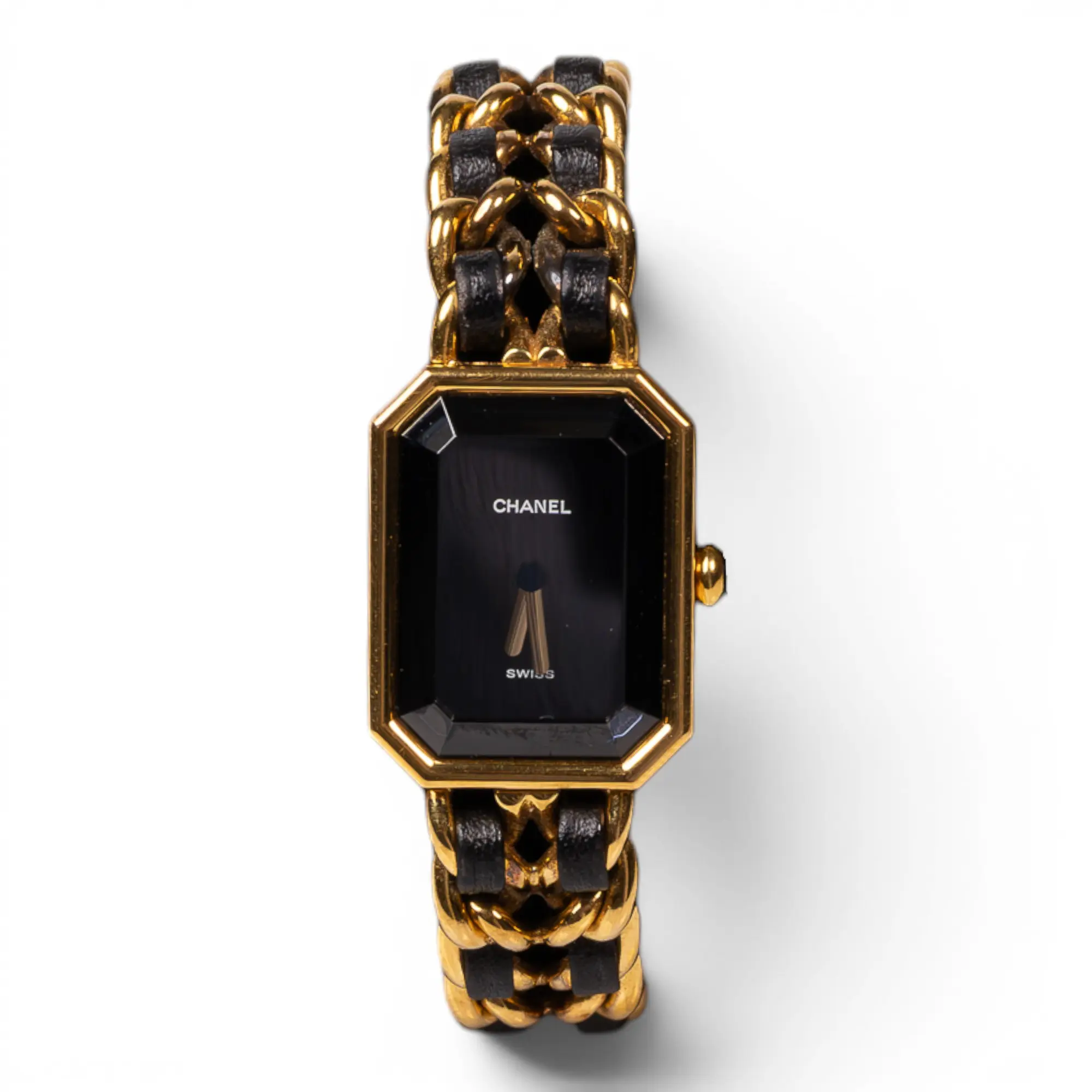 Chanel Premiere Watch YG Black Leather C26060025