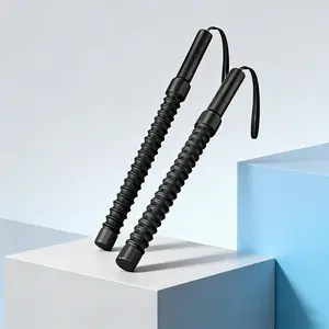 Ergonomic Fitness Grip Barbell, Bicep Tricep Strength Trainer, Spring Arm Power Expander, Muscle Training Equipment, Hand Grip Strengthener, Stainless Steel