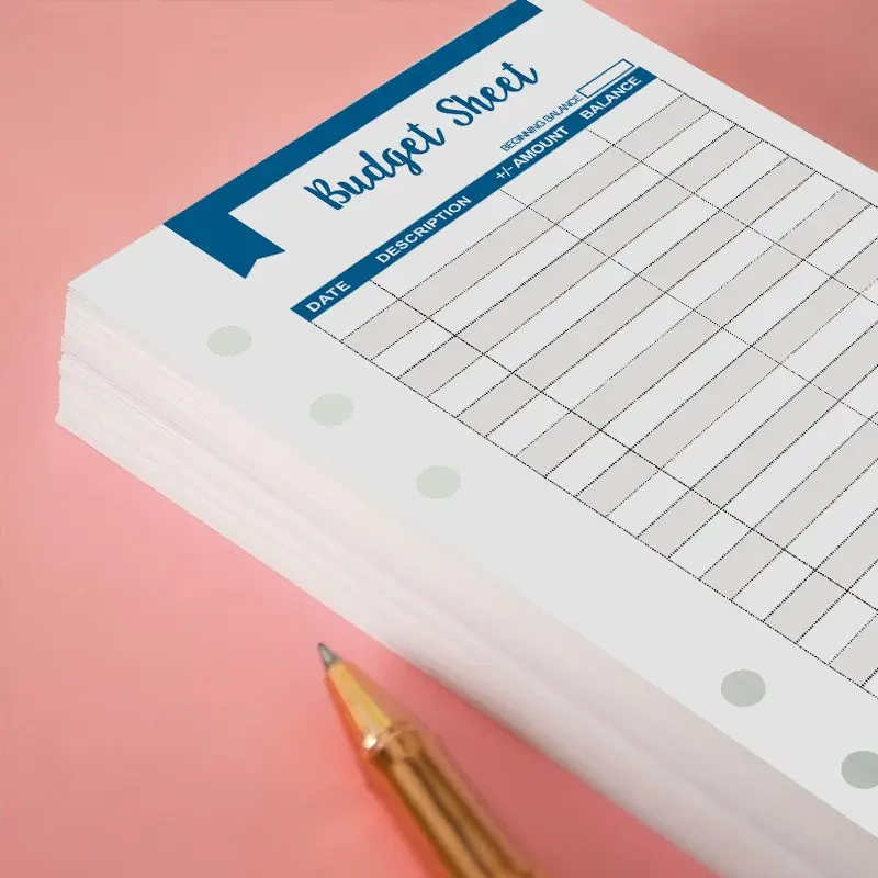 20pcs Expenses Tracker Budget Sheets, A6 Money Saving Wallet Inserts, Budget Envelopes, Money Envelopes, Budget Planner, Bill Organizer, Stationery Supplies, Office Stationery