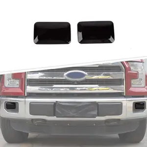 For 2015-2020 Ford F150 Smoked Black Front Fog Light Lamp Guard Cover Trim Bezel (2 pcs)