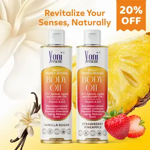 Strawberry Pineapple(8oz) and Vanilla Sugar(8oz) Body Oil Bundle layer fragrance Aroma Scent