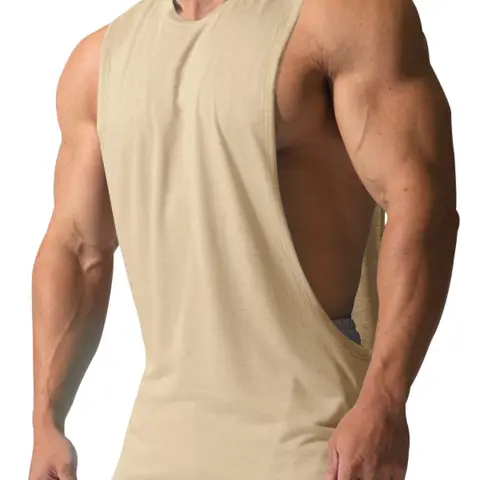 Men's Sports Fitness Muscle Vest, Loose Fit Vest, Sleeveless Gym Tops, Training Gym Wear, Comfortable Workout Clothing, Ideal for Daily Use, Fitness Apparel, Men's Activewear