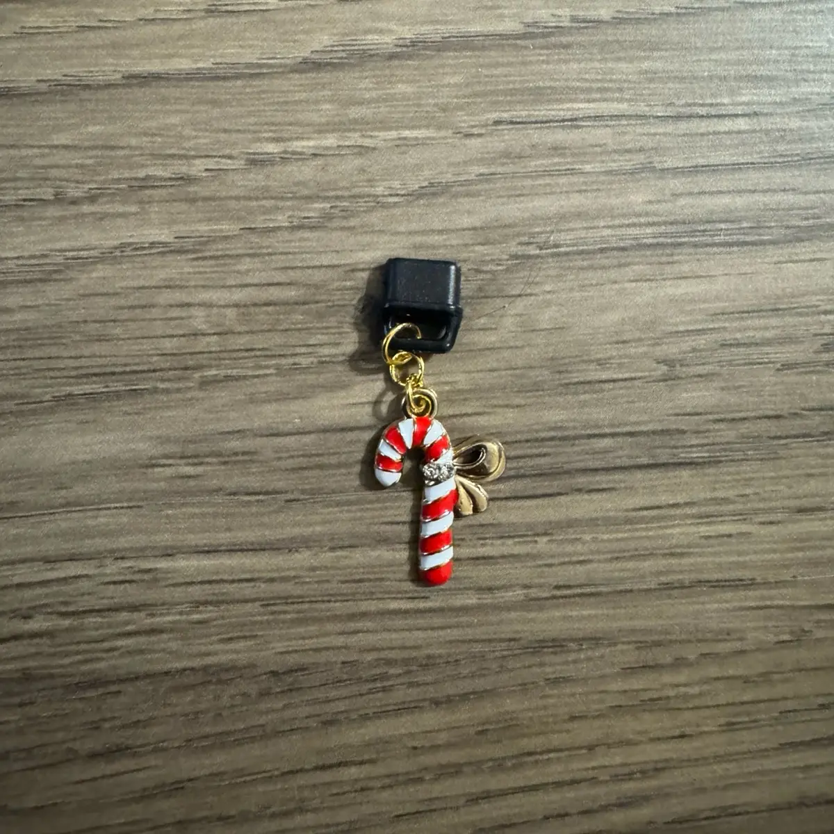 Candy Cane USB C Dust Plug Charms for Kindle and Book Lovers Gift