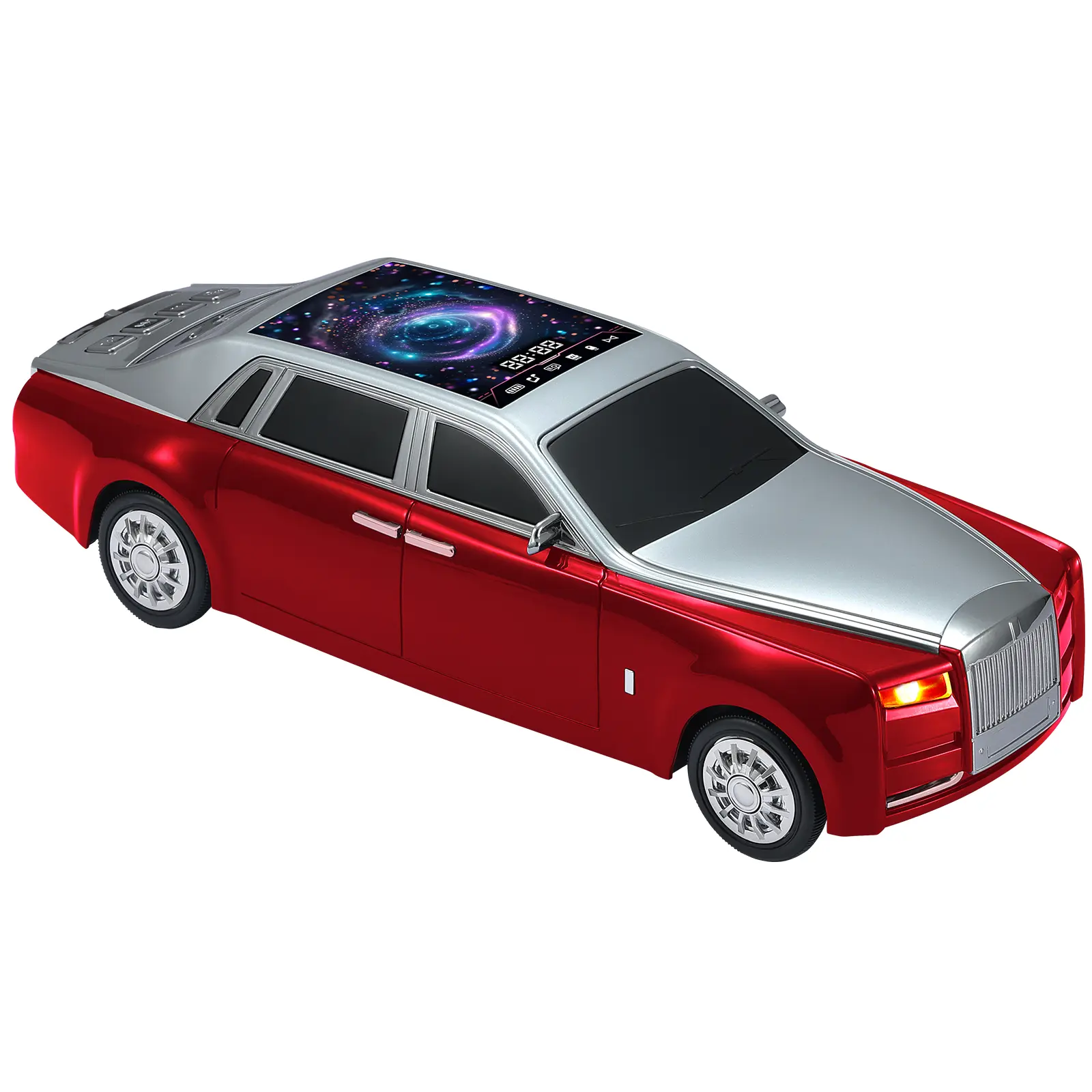 WSTER WS-610 Retro Bluetooth Speaker Vintage Rolls Royce Vehicle Shape Supports TWS FM Radio USB TF Card AUX Input Perfect Dad Birthday Present
