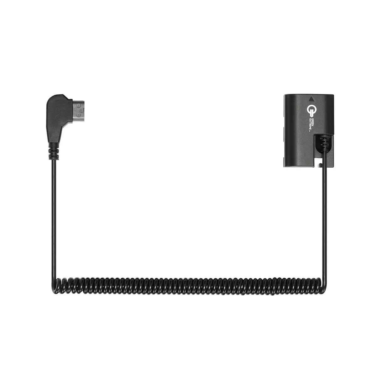 Green Extreme Durable D-Tap to LP-E6NH Dummy Battery Power Cable, Chip-Integrated Camera Accessory for Camera Equipment