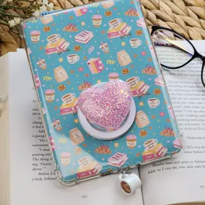 3-Piece Kindle Accessory Set for Clear Case - Coffee Girlie