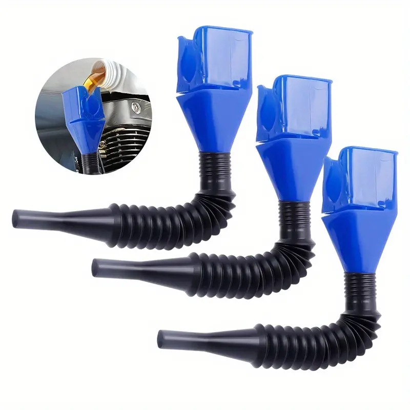 1/3pcs Telescopic Car Refueling Funnel Universal Engine Oil Gasoline Filter Transfer Funnels Tool Foldable Portable Funnels car repair tools
