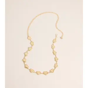 Vintage Charm Heart Concho Chain Belt