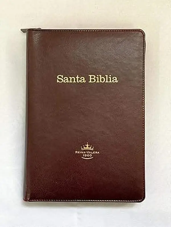 Reina-Valera 1960 Rainbow Study Bible Chocolate Leather Look with Index IS IN SPANISH