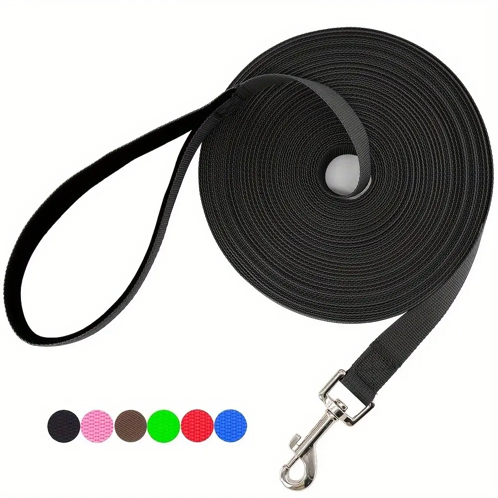 Super Long Pet Leash, Polyester Dog Training Rope, 5.9-50 Feet, Ideal for Obedience, Play, Camping, Backyard Exercise, Outdoor, All Dog Breeds