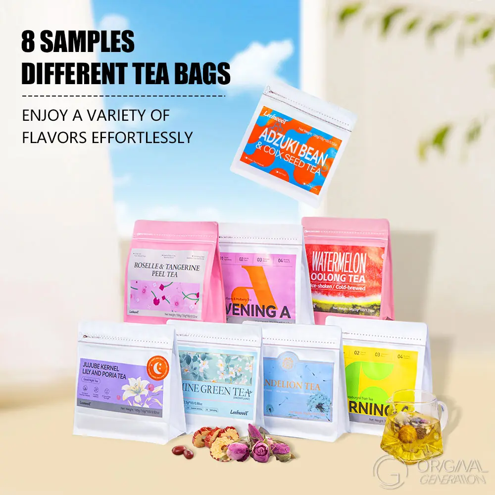 New Mega All 8 Tea Set 74packs In Total  With Watermelon Oolong Tea,Roselle Tea,Morning C,Evening A, Sweet Dream Tea,Jasmine Tea,Dandelion Tea Adzuki Bean Tea