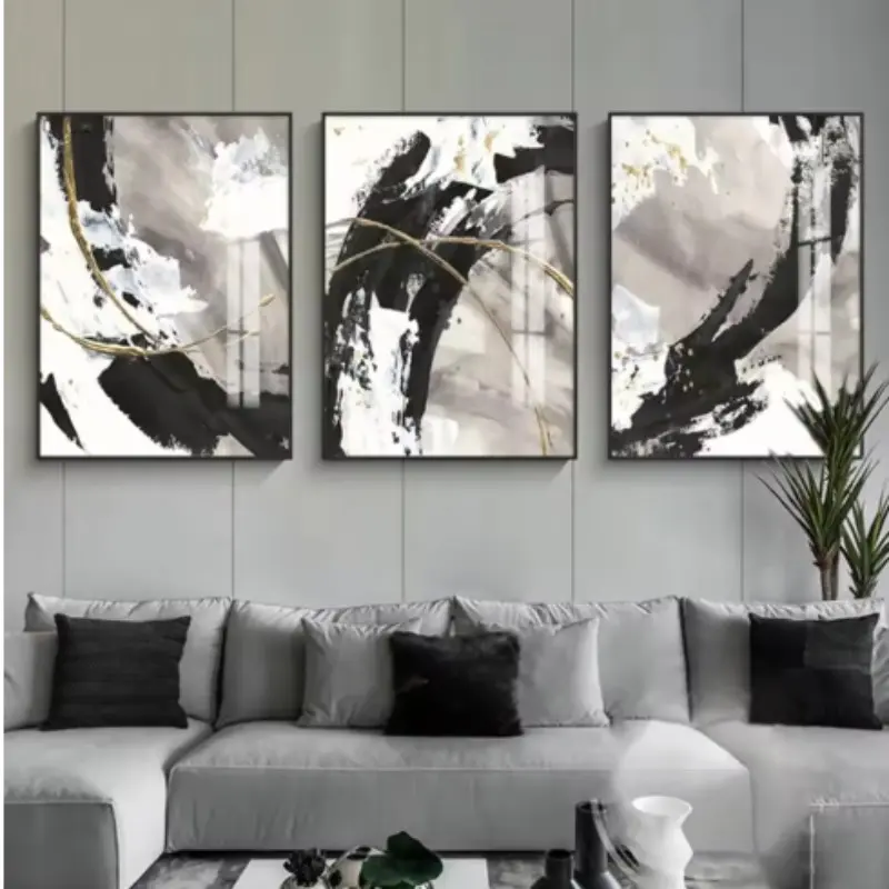 3pcs Modern Abstract Wall Art Artwork Aesthetic Wall Decor Marble Style HD Canvas Prints Oil Painting Poster Print Home Bedroom Living Room Decoration