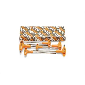 212 MAIN Beta Tools 96T-S6 High Torque Offset Hex Male-End Wrenches with Handles, Set of 6