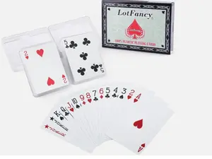 Plastic Playing Cards and games 100% Plastic PVC High Quality Waterproof Durable 2 Decks