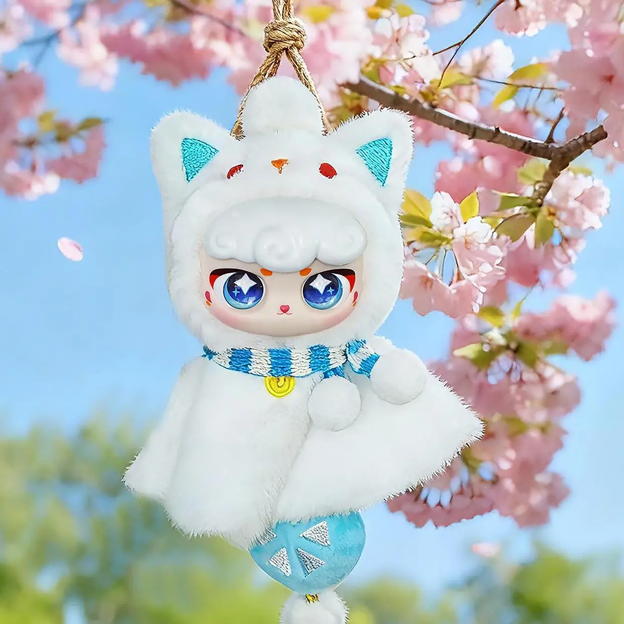 Little Blue Cat Stranger Plush Collectible Box, 60mm Quirky Surprise Plush with Hidden Characters for Collectibles Enthusiasts, Abs/Pvc