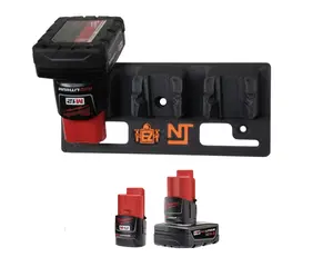 EZ Home & Neat Tool's Battery Mount M12/M18 for Wall Storage - 2 Dual Mounts Included
