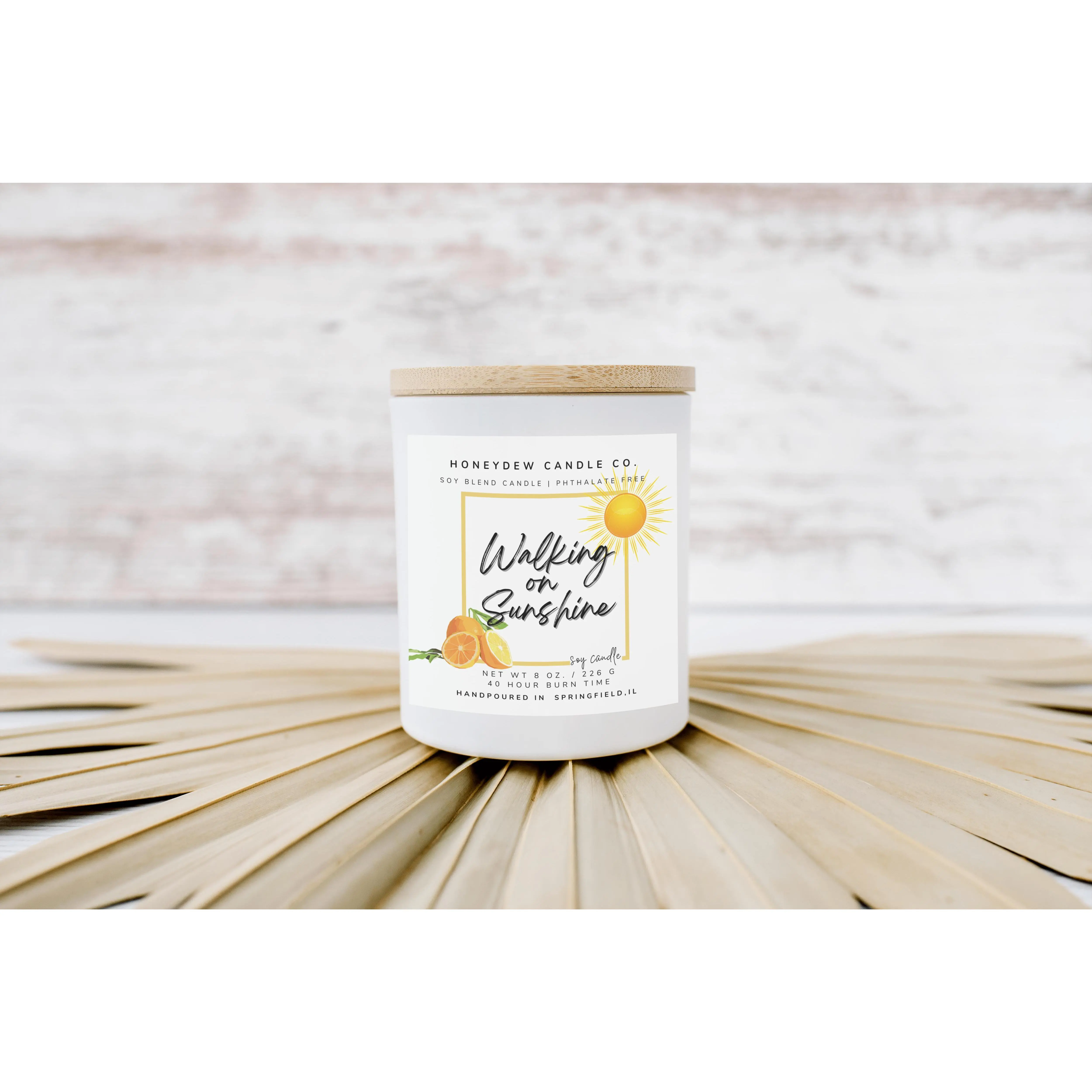 Walking on Sunshine 8 oz Candle