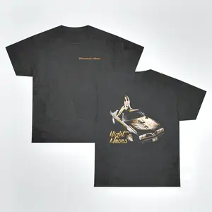 Trans Am Night Moves 2 Sided T-Shirt Vintage 1977 Pontiac Firebird Tee Retro Muscle Car Clothing For Fan Top Menswear Al Unisex Everyday T-Shirt
