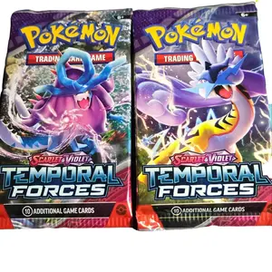 3 Pokemon Temporal Forces - Pack of Cards Including Holo & Reverse Holo for Enhanced Gameplay Experience
