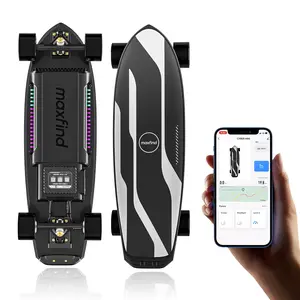 Maxfind Cyber Mini Series Electric Skateboard with Remote, Up to 34 Miles, Portable Mini Cruiser for Adults & Teens