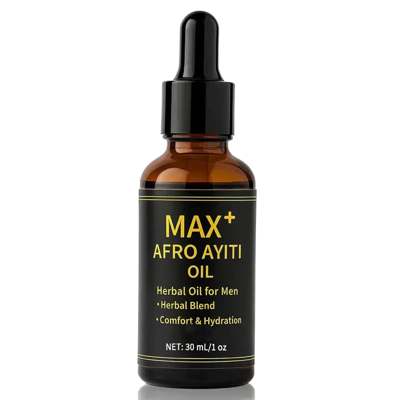 Men's 30ml Plant-Based Herbal Hair Oil - Lightweight Liquid Scalp Treatment, Hydrating Moisturizer with Quick Absorption Natural Haircare Formula
