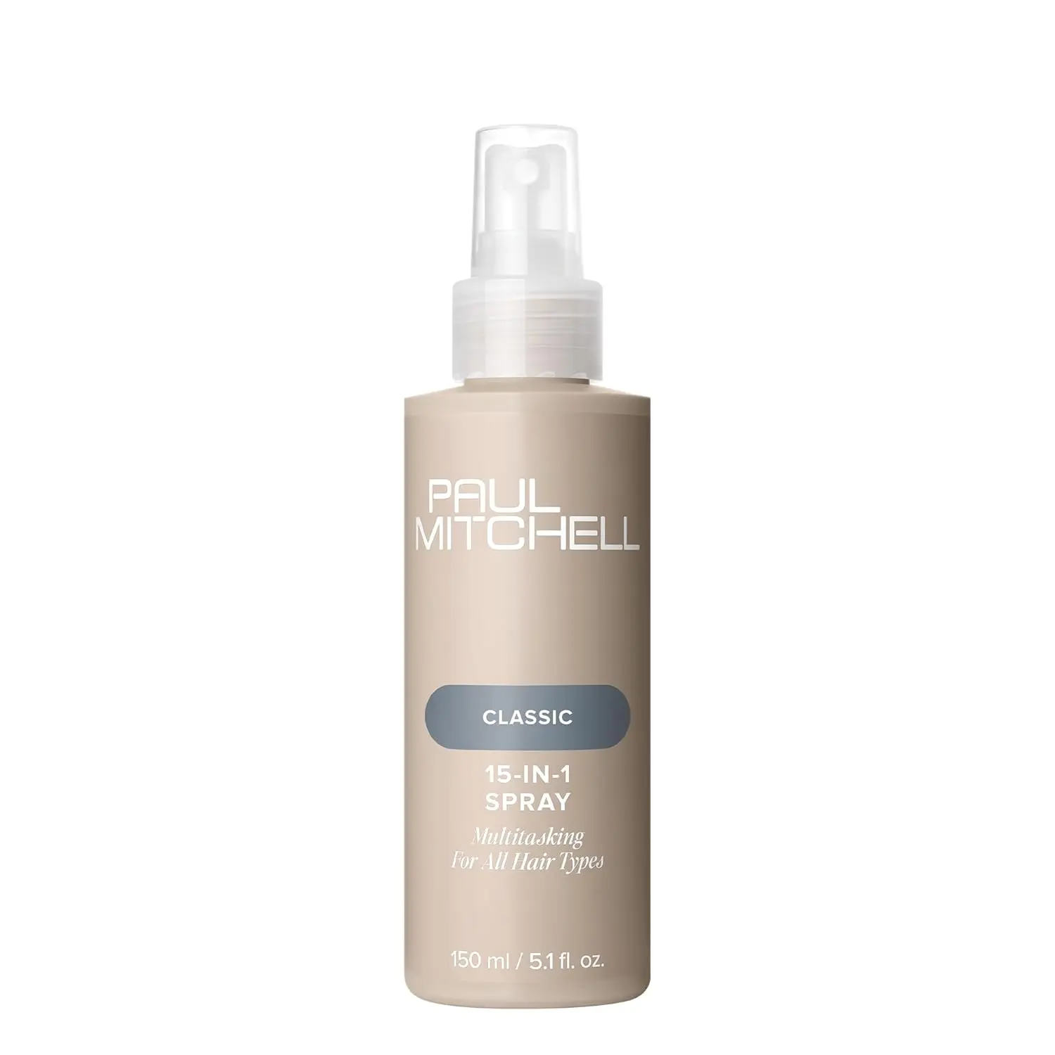 Paul Mitchell 15-In-1 Haircare Leave-In Spray, Anti-Frizz Treatment with Mirabelle Plum Oil - Fragrance Vanilla Aroma, Shine, UV Protection, Lightweight Unisex Formula, Vegan, 5.1 fl. oz., Scented, Moisturizing