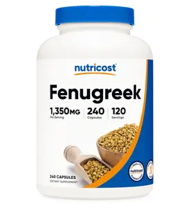 BIG SALE 2026!!!   Nutricost Fenugreek Seed 1350mg, 240 Capsules - Gluten Free, Non-GMO, 675mg Per Capsule